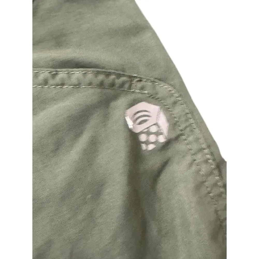 Mountain Hardwear Men's 34 Olive Green Nylong Integrated Belt Short Gorpcore